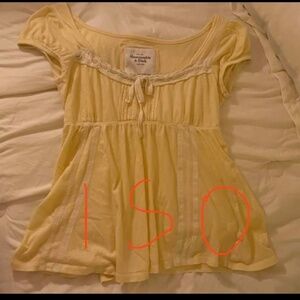 Huge ISO Abercrombie babydoll milkmade top